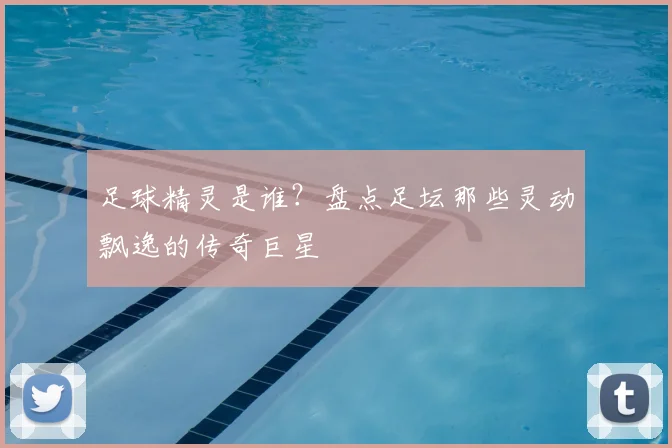足球精灵是谁？盘点足坛那些灵动飘逸的传奇巨星